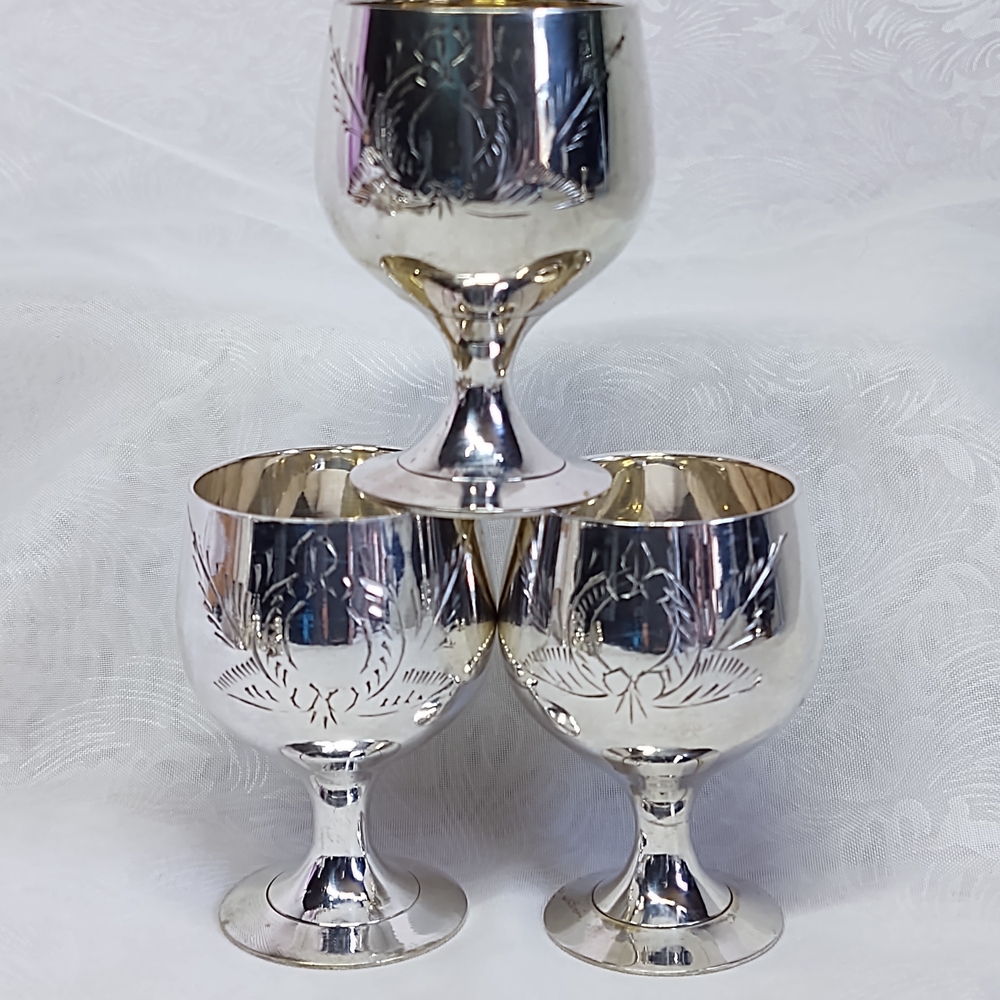 Elegant Silver Egg Cups